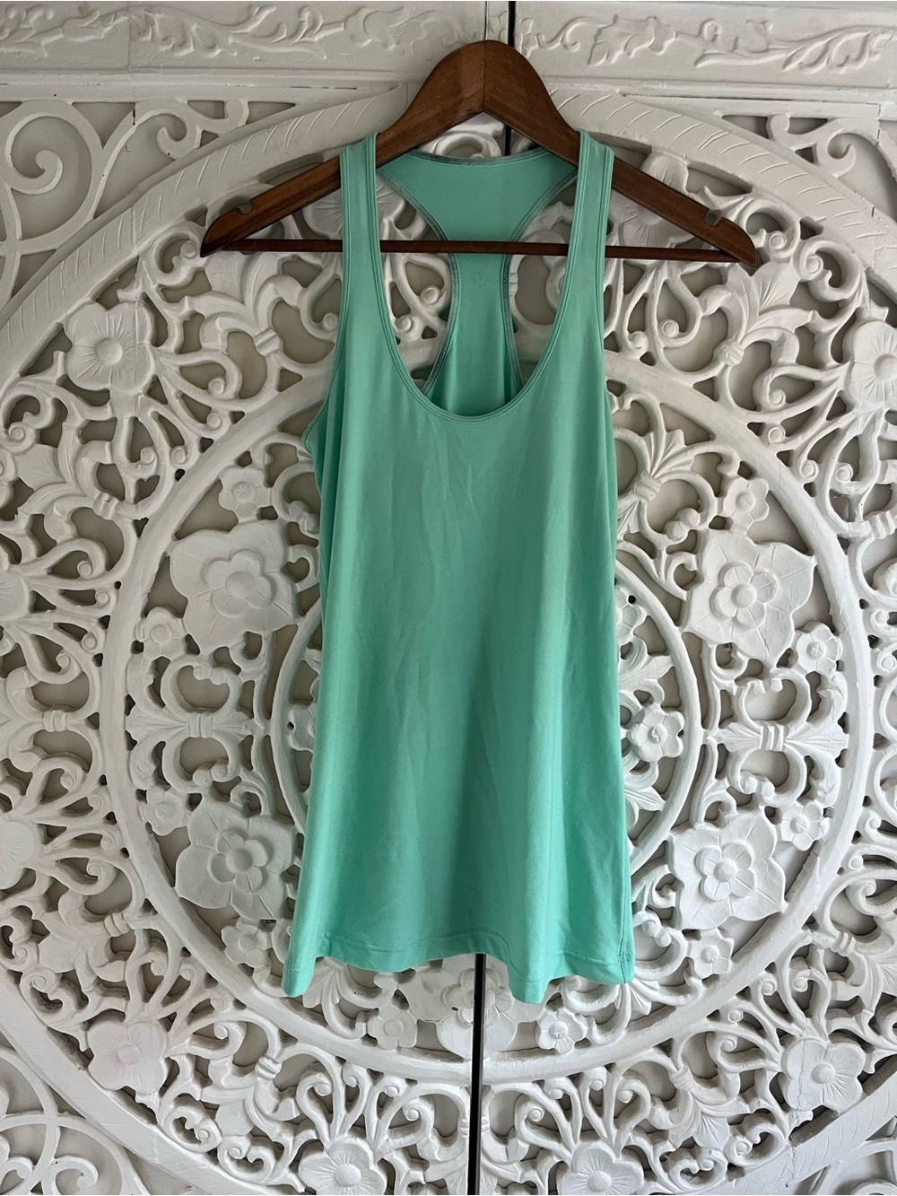 Lululemon Cool Racerback Tank Top Mint Green Athletic Yoga Size 8